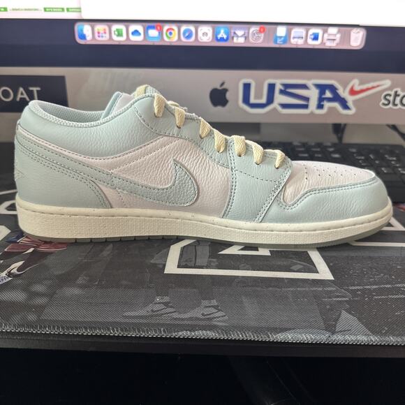 New Men's Size 13 Air Jordan 1 Low SE Glacier Blue HJ5999-400 - Picture 2 of 7